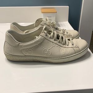Gucci Ace GG Embossed Sneaker ~ Authentic